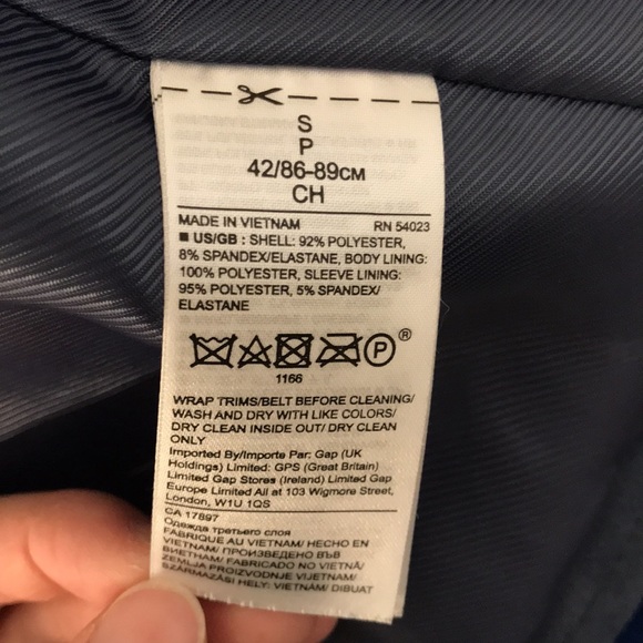 Banana Republic Slate Blue Faux Suede Moto Jacket Size S - Picture 13 of 14